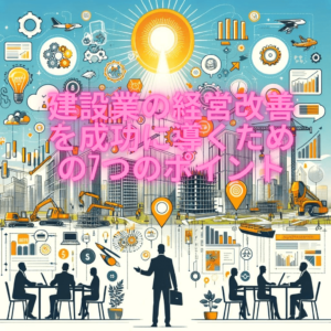 建設業の経営改善を成功に導くための7つのポイント