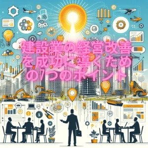 建設業の経営改善を成功に導くための7つのポイント