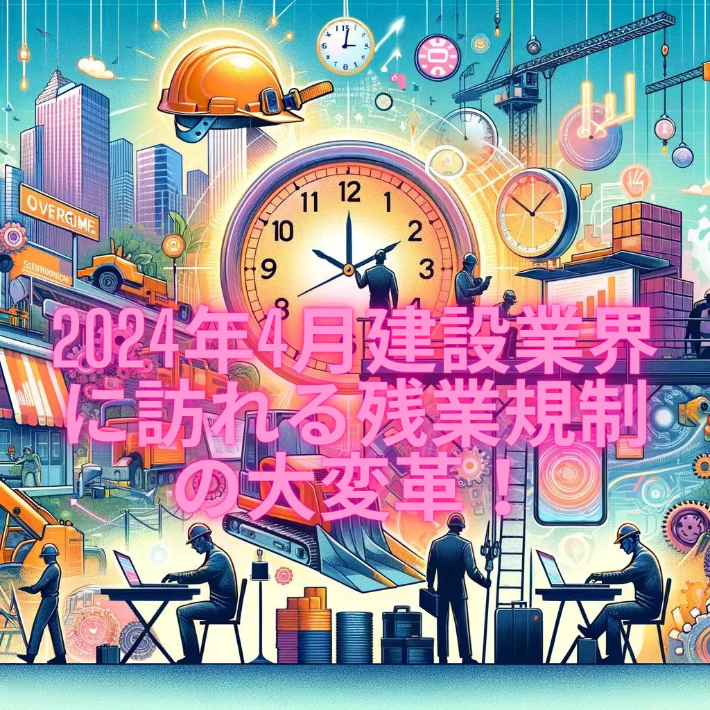2024年4月建設業界に訪れる残業規制の大変革！