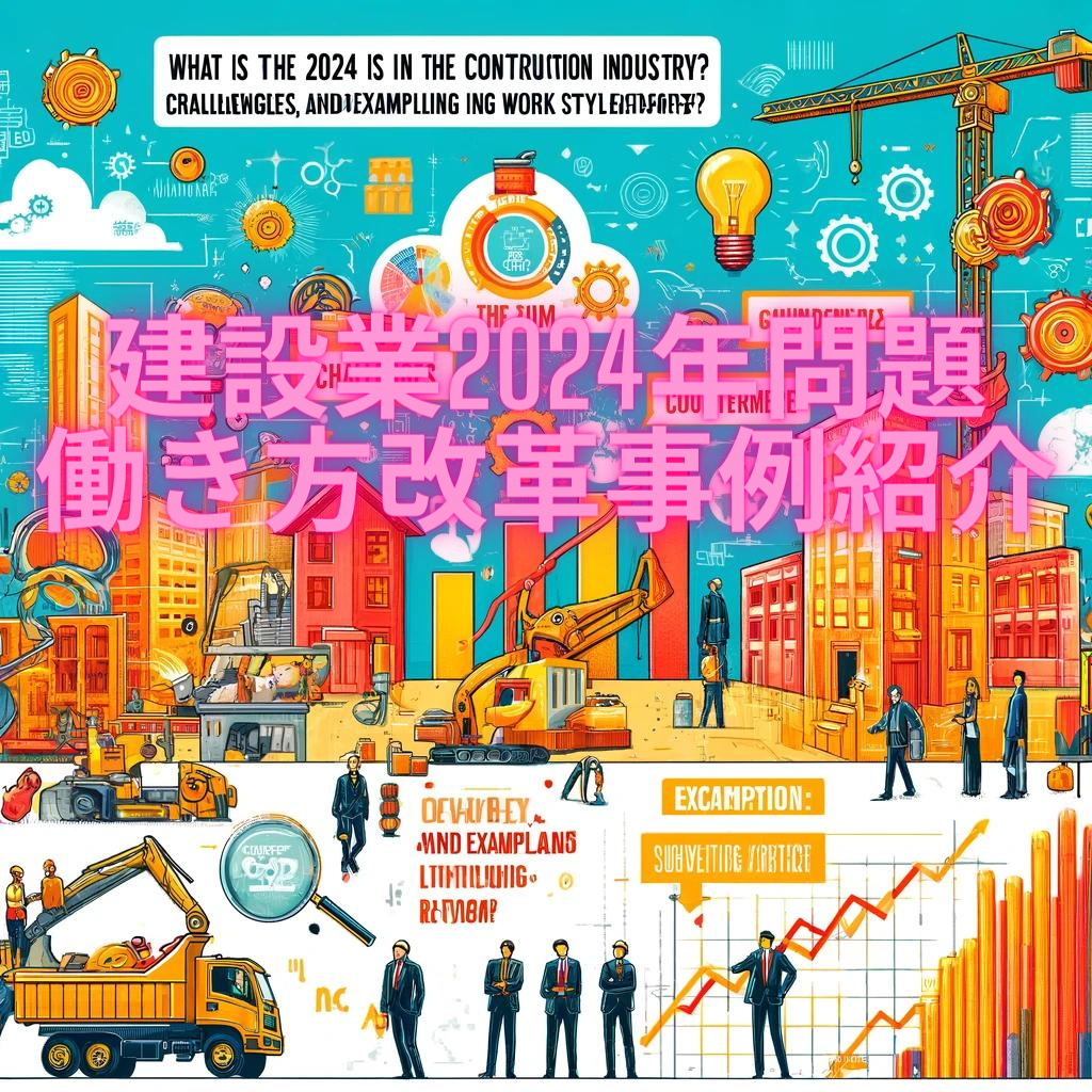 建設業2024年問題-働き方改革事例紹介