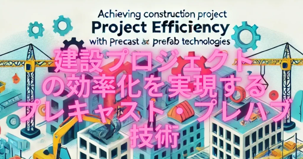 建設プロジェクトの効率化を実現するプレキャスト・プレハブ技術