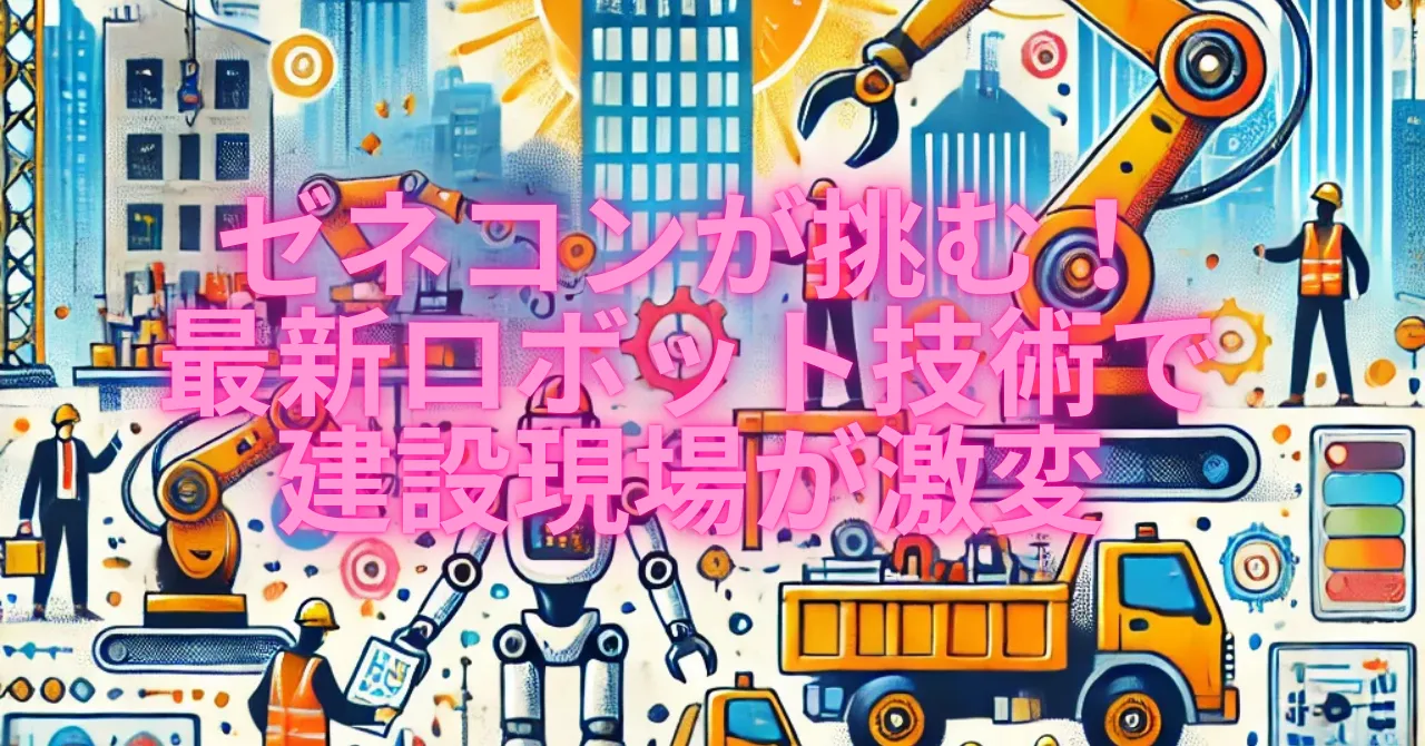 ゼネコンが挑む！最新ロボット技術で建設現場が激変