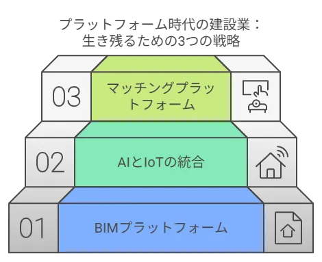 プラットフォーム時代の建設業:生き残るための3つの戦略について