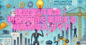 建設業RPA革命：利益率3倍を実現する戦略的導入ガイド