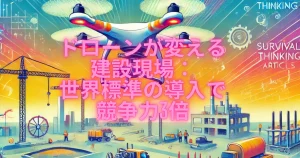 ドローンが変える 建設現場： 世界標準の導入で 競争力3倍
