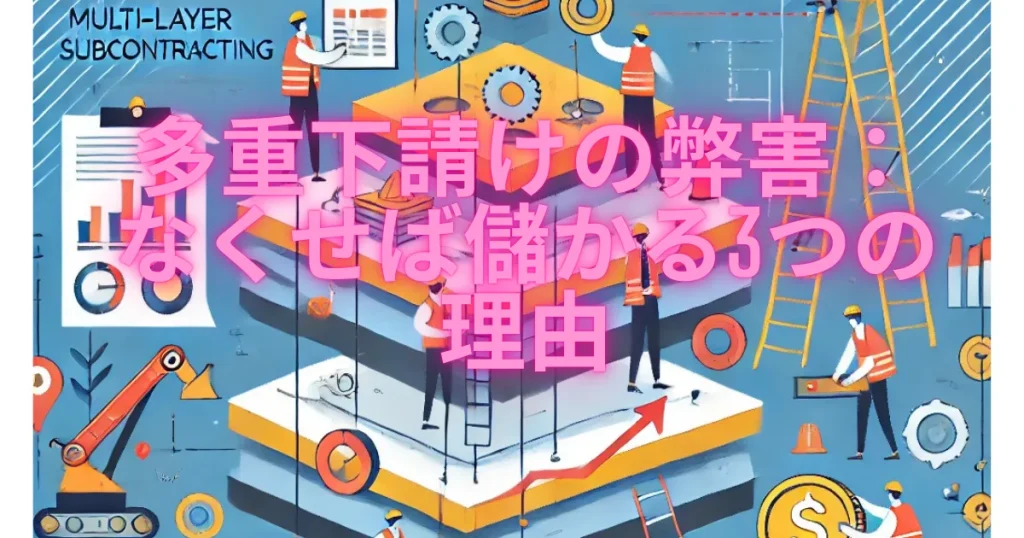 多重下請けの弊害：なくせば儲かる3つの理由