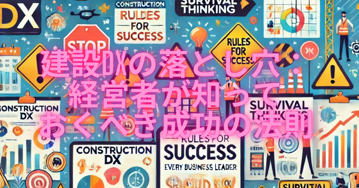 建設DXの落とし穴：経営者が知っておくべき成功の法則