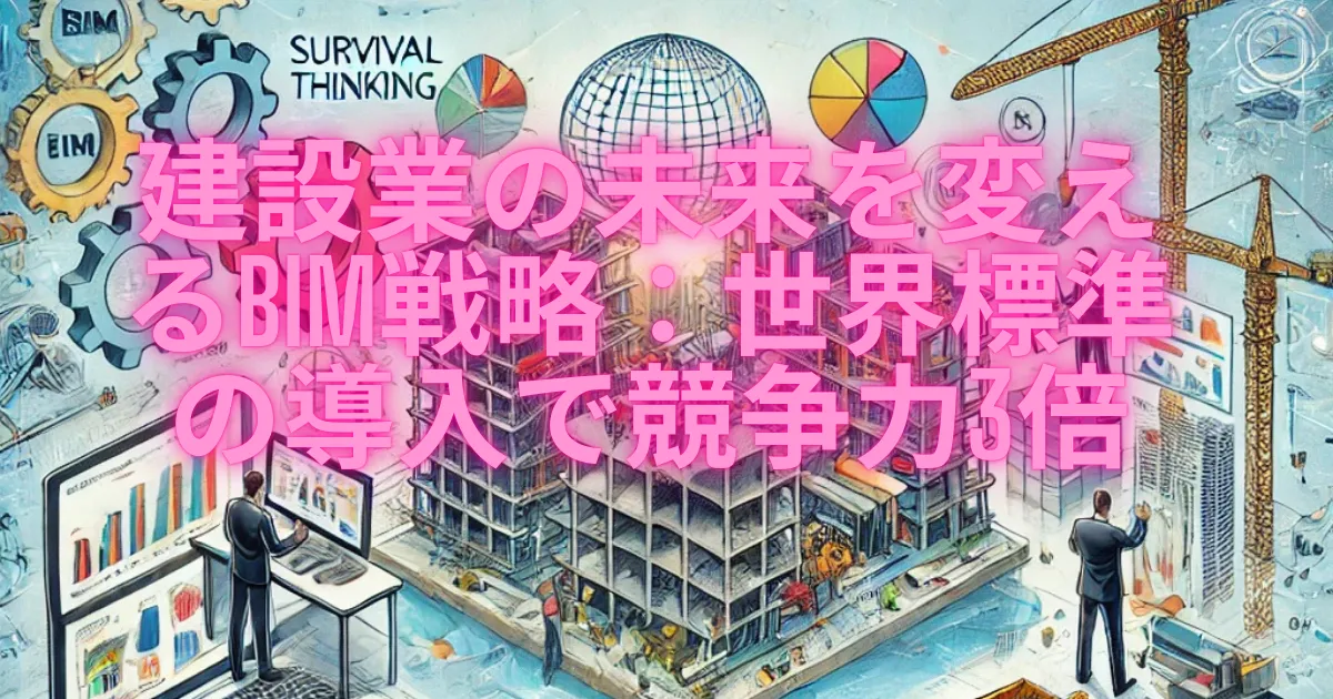 建設業の未来を変えるBIM戦略：世界標準の導入で競争力3倍