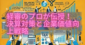 経審のプロが伝授！建設業界サバイバル時代を勝ち抜く決算対策と企業価値向上戦略