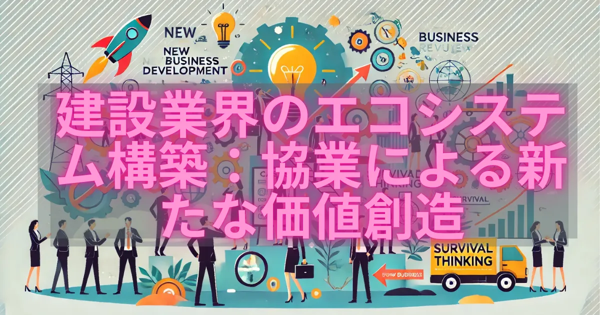 建設業界のエコシステム構築：協業による新たな価値創造