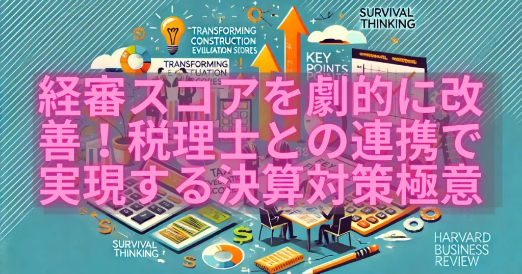 経審スコアを劇的に改善！税理士との連携で実現する決算対策の極意