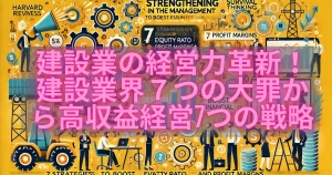 建設業の経営力革新！「建設業界７つの大罪」から脱却し「高収益経営7つの戦略」