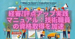 経審Z評点アップ実践マニュアル：技術職員の資格取得を加速し、御社を資格保有のリーディングカンパニーへ