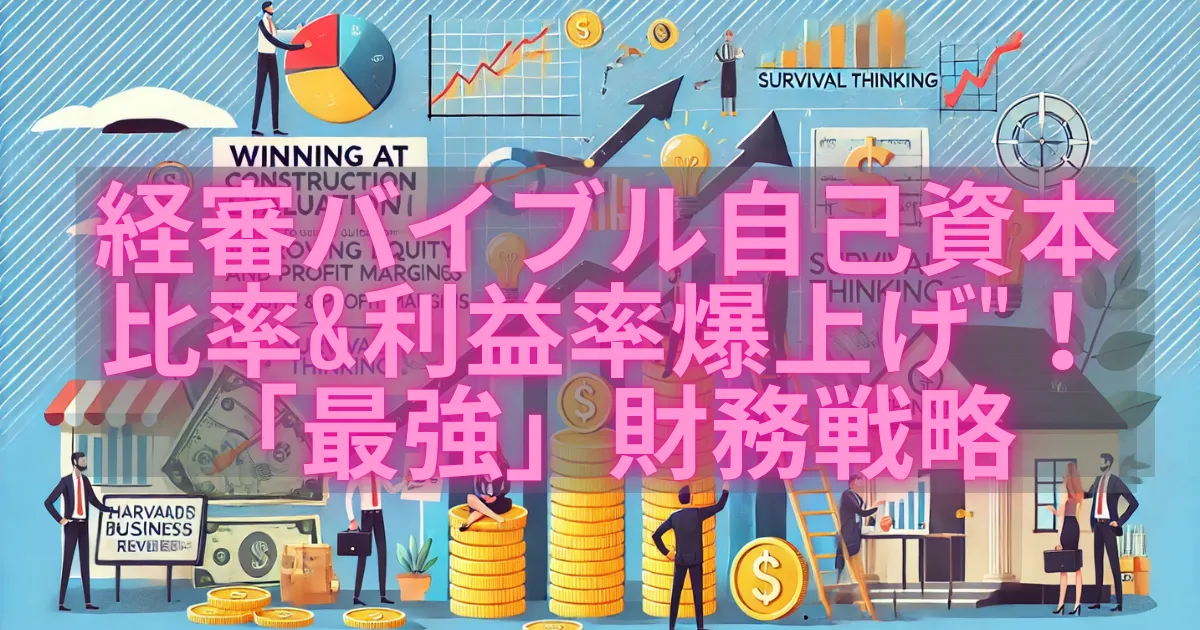 経審”完全攻略”バイブル】自己資本比率&利益率”爆上げ”！建設業「最強」財務戦略ガイド：今すぐ実践せよ！