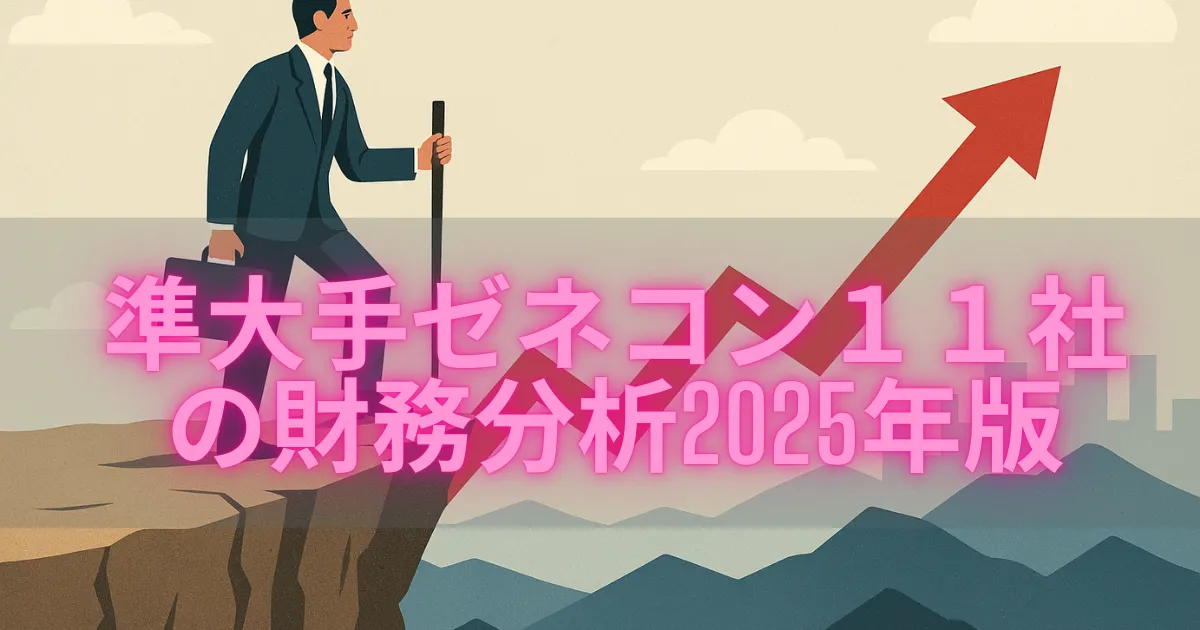 準大手ゼネコン11社の財務分析2025年版