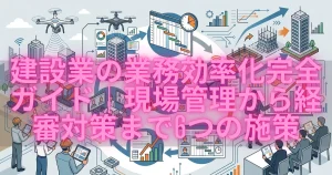 建設業の業務効率化完全ガイド｜現場管理から経審対策まで6つの施策