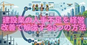 建設業の人手不足を経営改善で解決する5つの方法