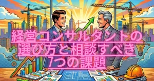 建設業の経営相談はどこにする？経営コンサルタントの選び方と相談すべき7つの課題のアイキャッチ画像