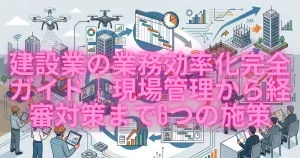 建設業の業務効率化完全ガイド｜現場管理から経審対策まで6つの施策