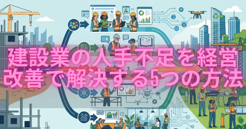 建設業の人手不足を経営改善で解決する5つの方法