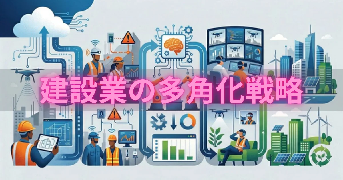建設業の多角化戦略|本業を活かした新規事業で経営改善を実現する方法