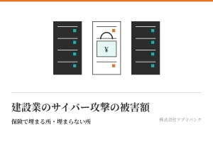 建設業のサイバー攻撃の被害額と、保険で埋まる所・埋まらない所